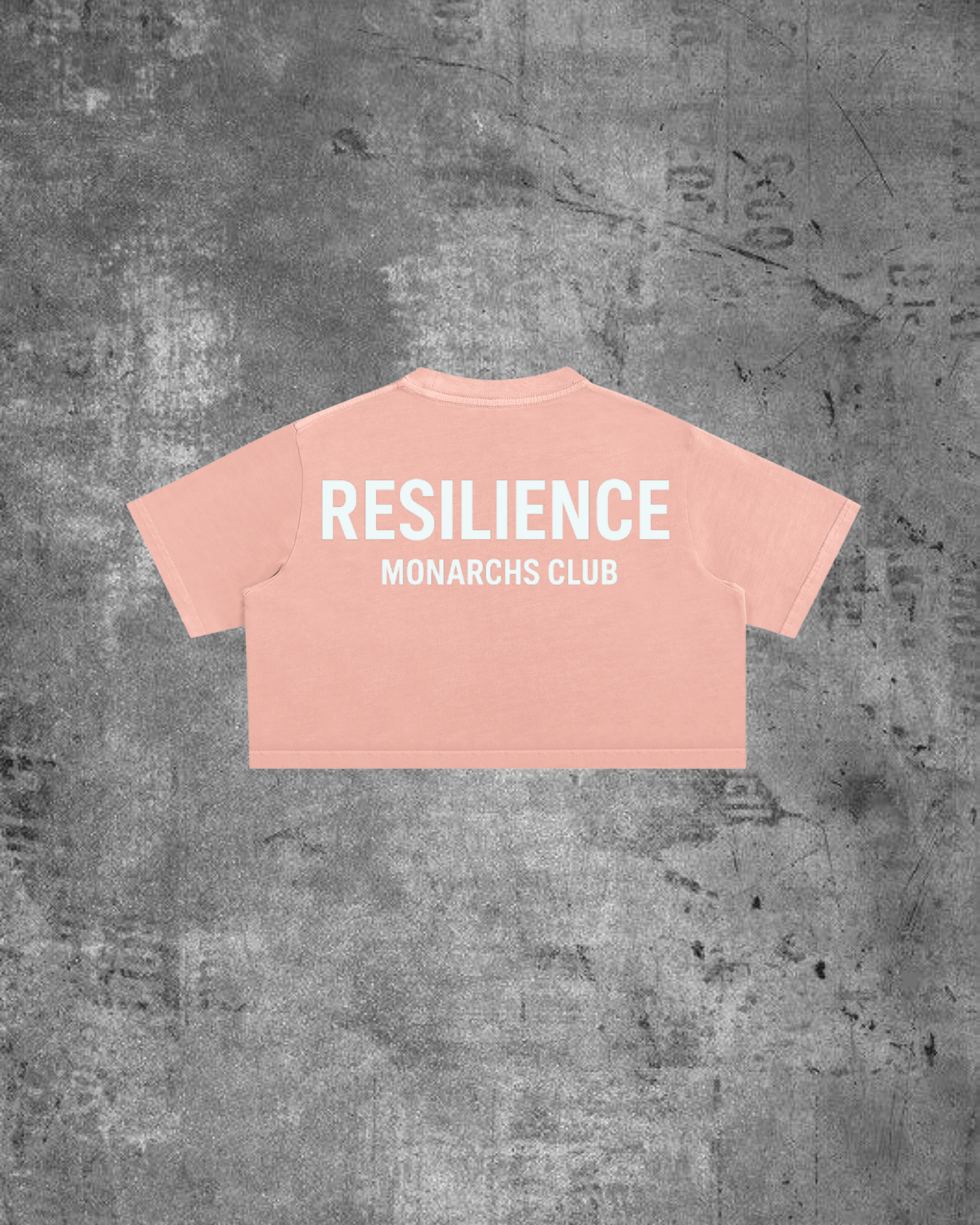MONARCHS CLUB- WOMENS CROP (PINK/ FROST)