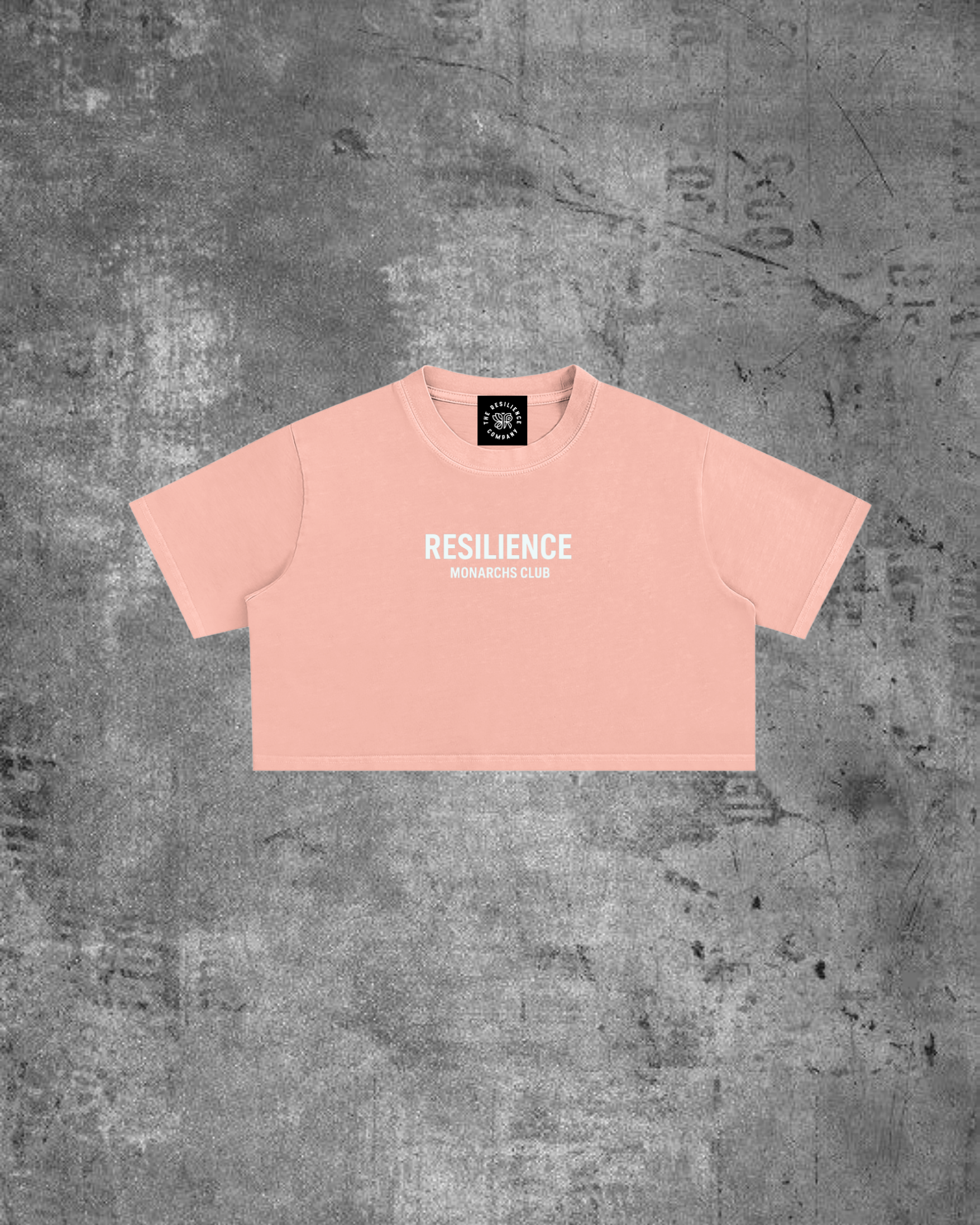 MONARCHS CLUB- WOMENS CROP (PINK/ FROST)