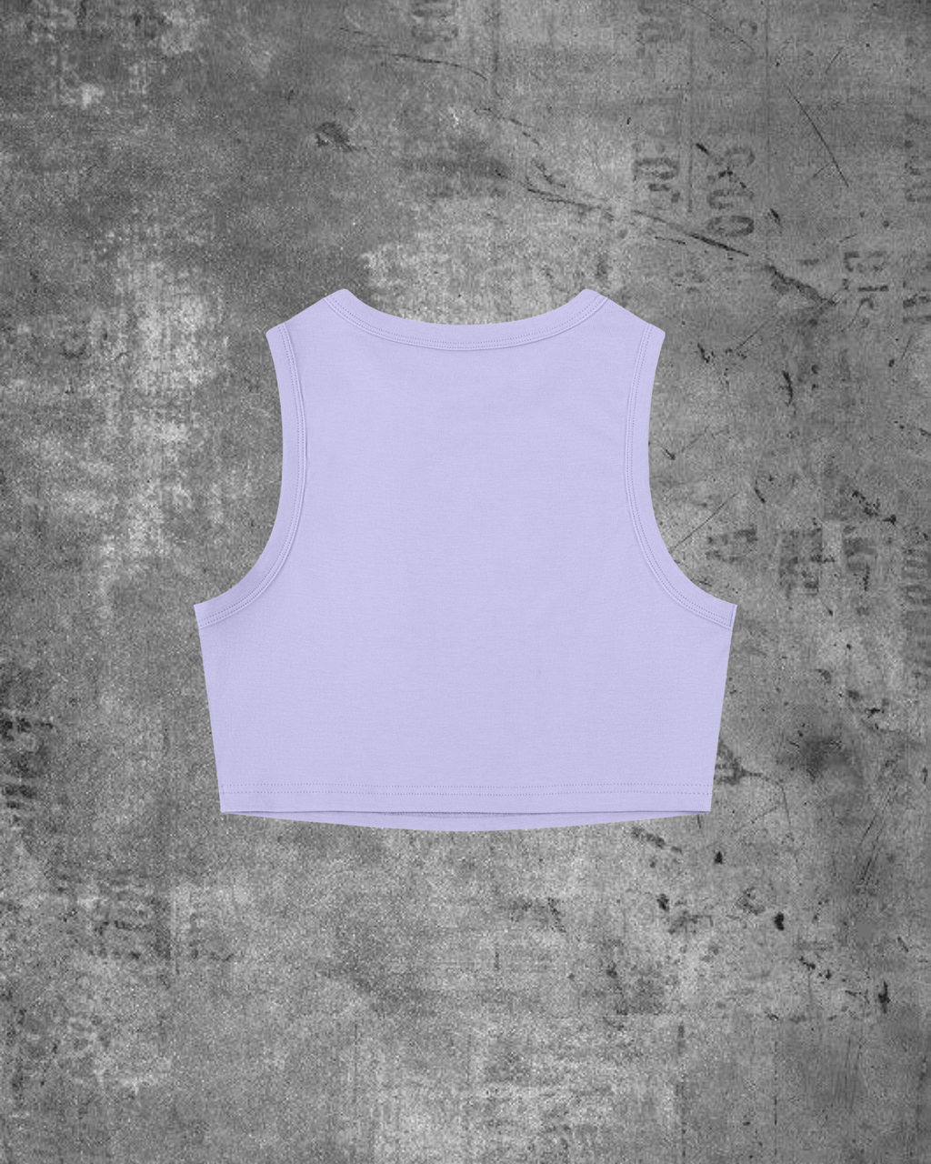 WOMENS BABY-CROP TANK (PURPLE/ TEAL)