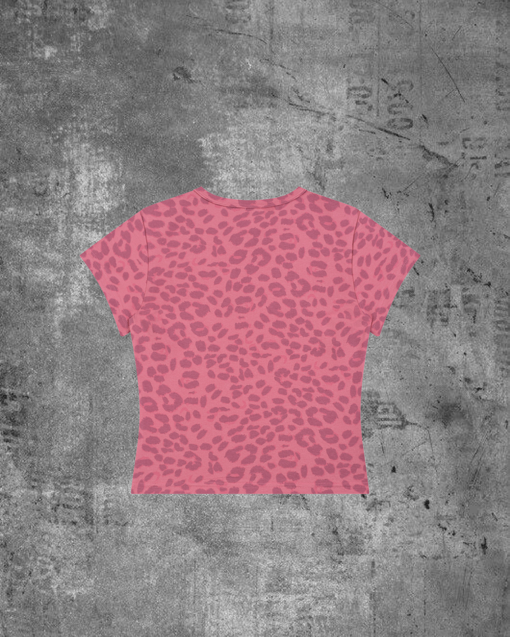 WOMENS SELF LOVE BABY TEE- LEOPARD